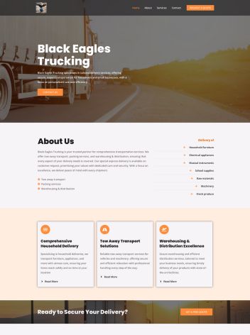 Black eagles trucking